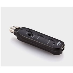 XLR - USB adaptor provides 48V phantom power 3.5mm return audio output