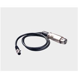 50cm cable: PS500 or PS510M to beltpack transmitter 4p mini XLR-F to 3p XLR-F