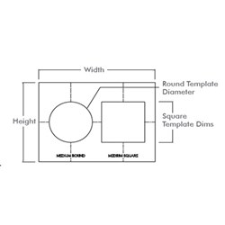 6.5in Router Template Discreet Architectural Series Sonance