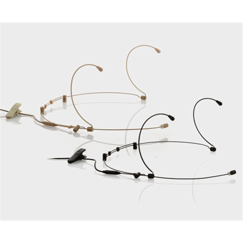 CM-804I DUAL EARHOOK MIC BEIGE, with CS connector (for Sennheiser transmitters)
