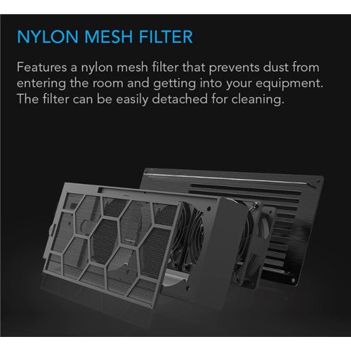 Airframe T7 Cupboard cooler Dual 120mm Fans - WHITE USB Powepack incl.