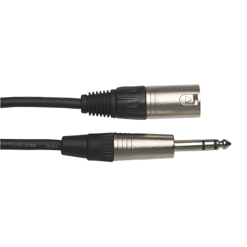 ATC7034 Patch Lead 3-Pin Male XLR to 6.35mm TRS Stereo Jack 0.9M