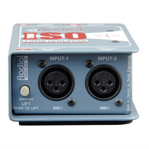 Radial TWIN-ISO - Line level isolator, passive 2 ch balanced with high performance transformers 