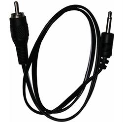 Cioks Type 5 - 3,5mm Jack-plug, tip positive, I-shape, 50cm (black)