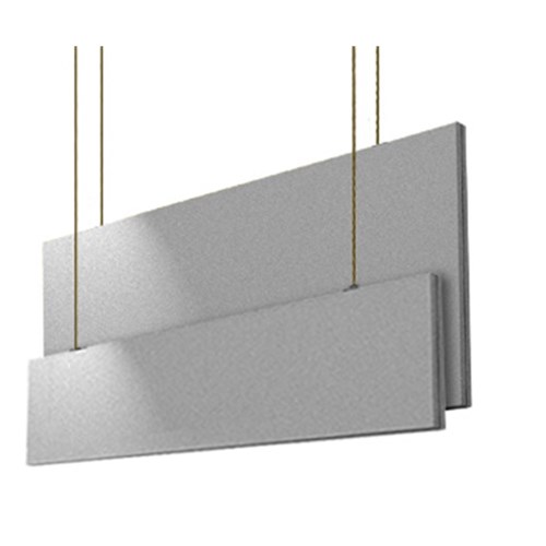 Saturna LP baffle w/hardware 305x1219x38mm grey 2 panels Z840 1220 08