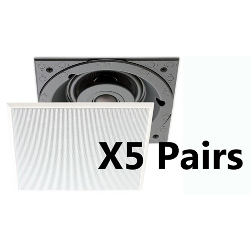 VP4SQ 4in Adapter w Grille 5pk (5x pairs) Visual Performance Sonance